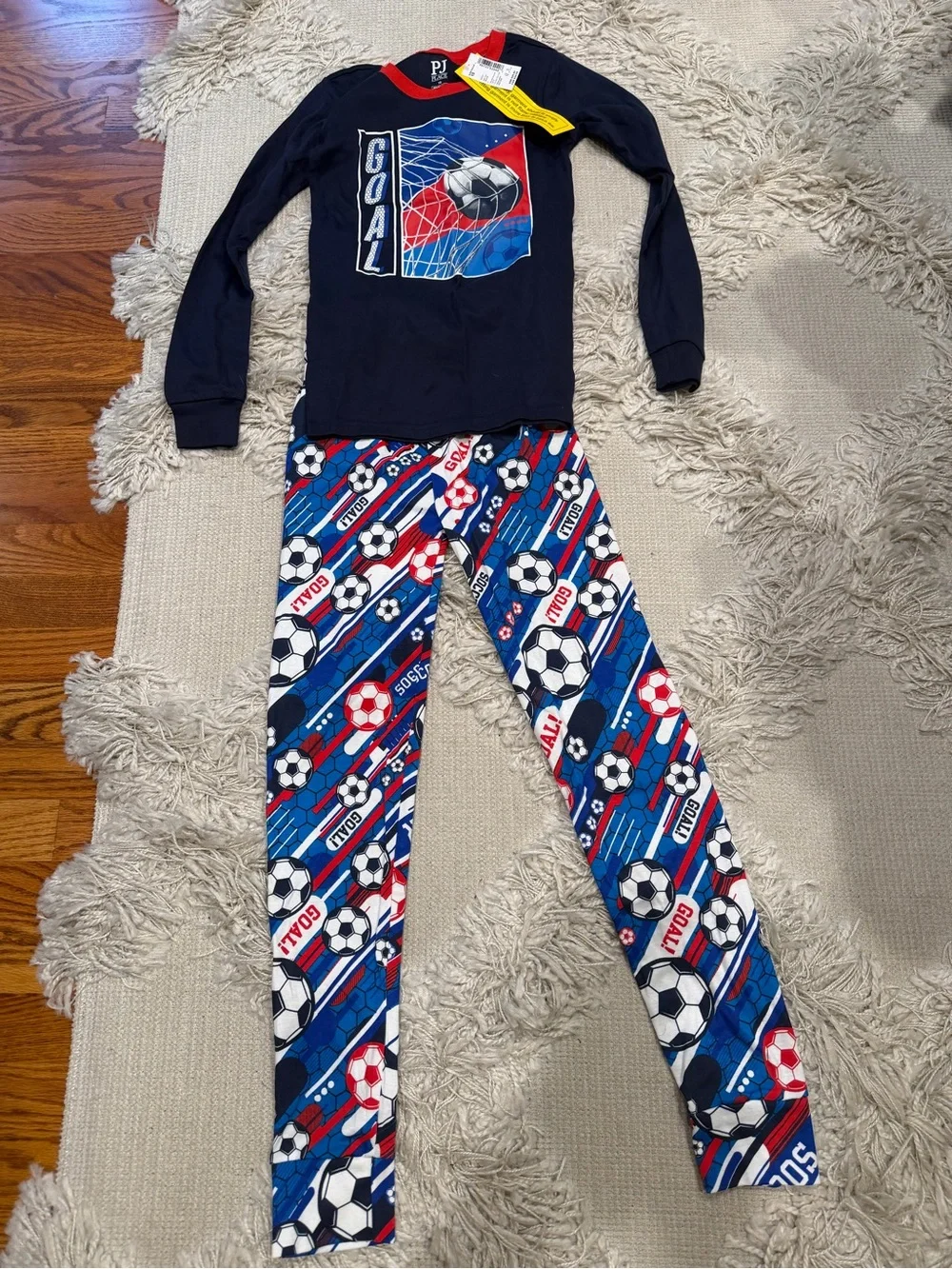 The Children's Place Navy, Red & Blue Soccer Pajama Set